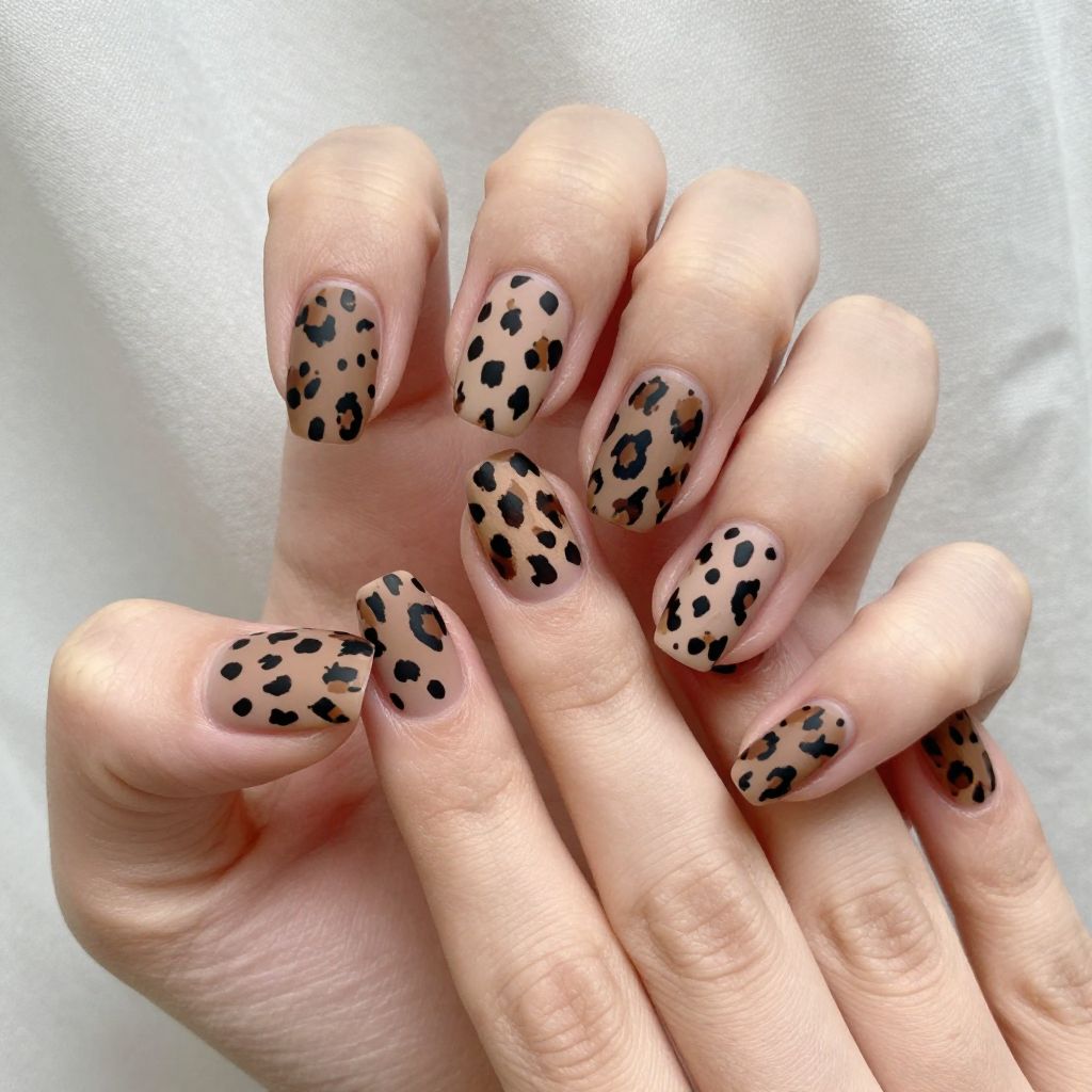 Cheetah Print Nail Designs nail idea 14