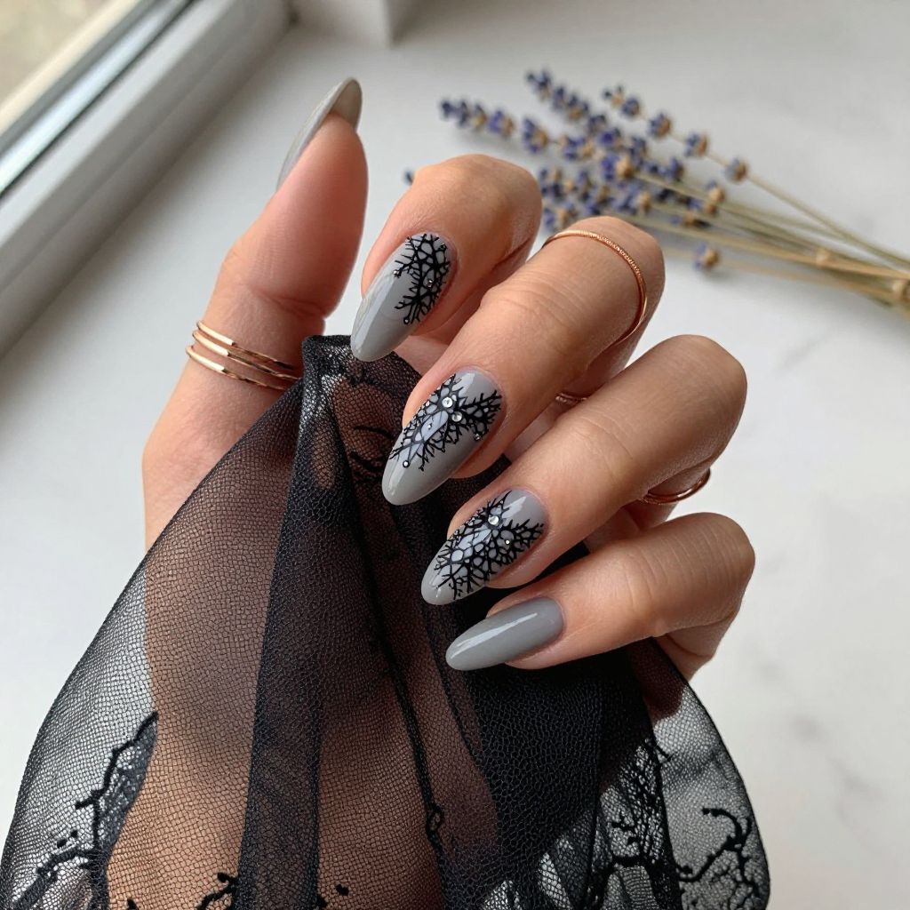 Classy Edgy Almond Nail Designs 11