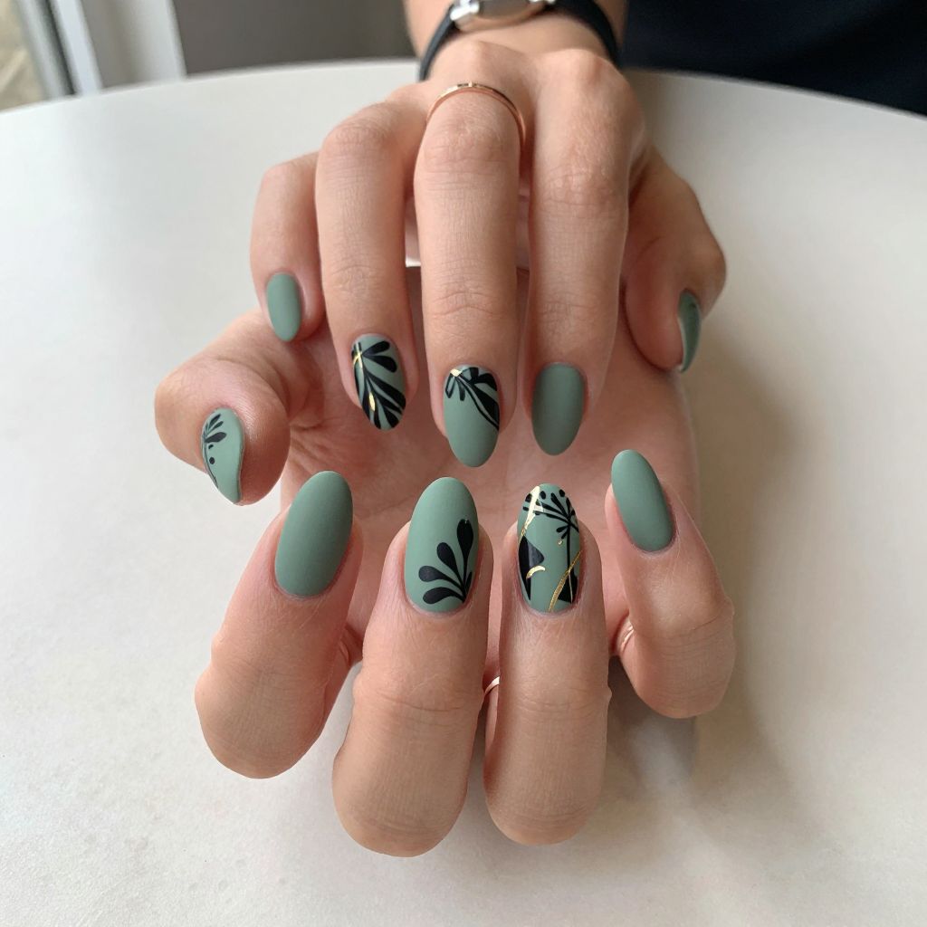Classy Edgy Almond Nail Designs 3