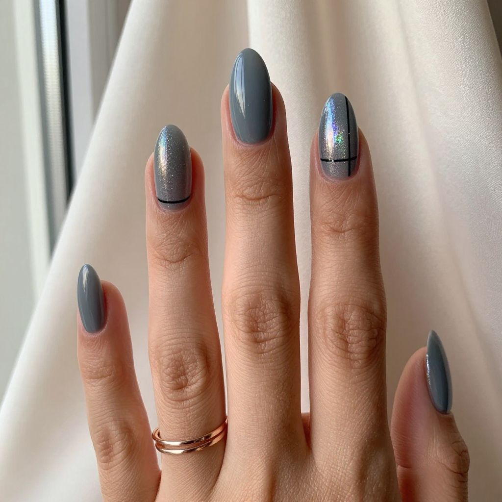 Classy Edgy Almond Nail Designs 7