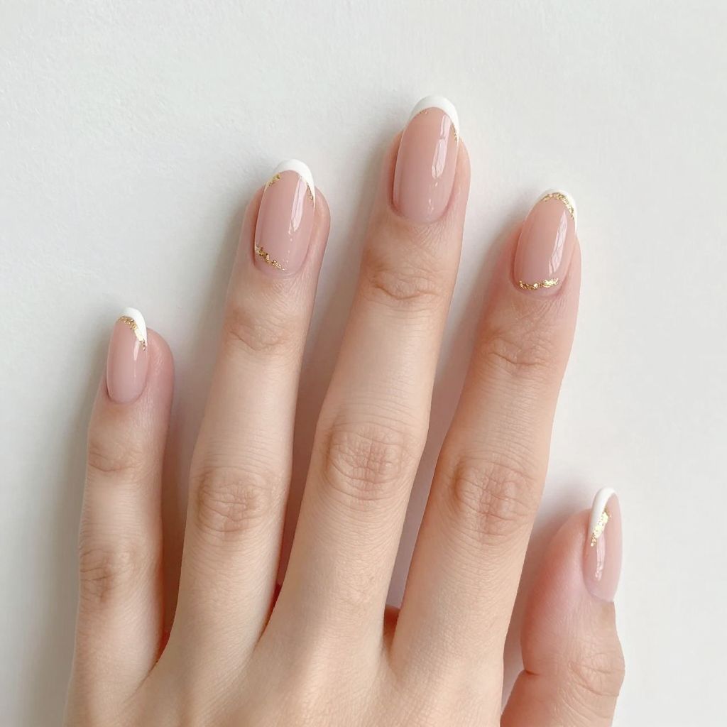 Classy French Tip Nail Designs For Summer nail idea 1