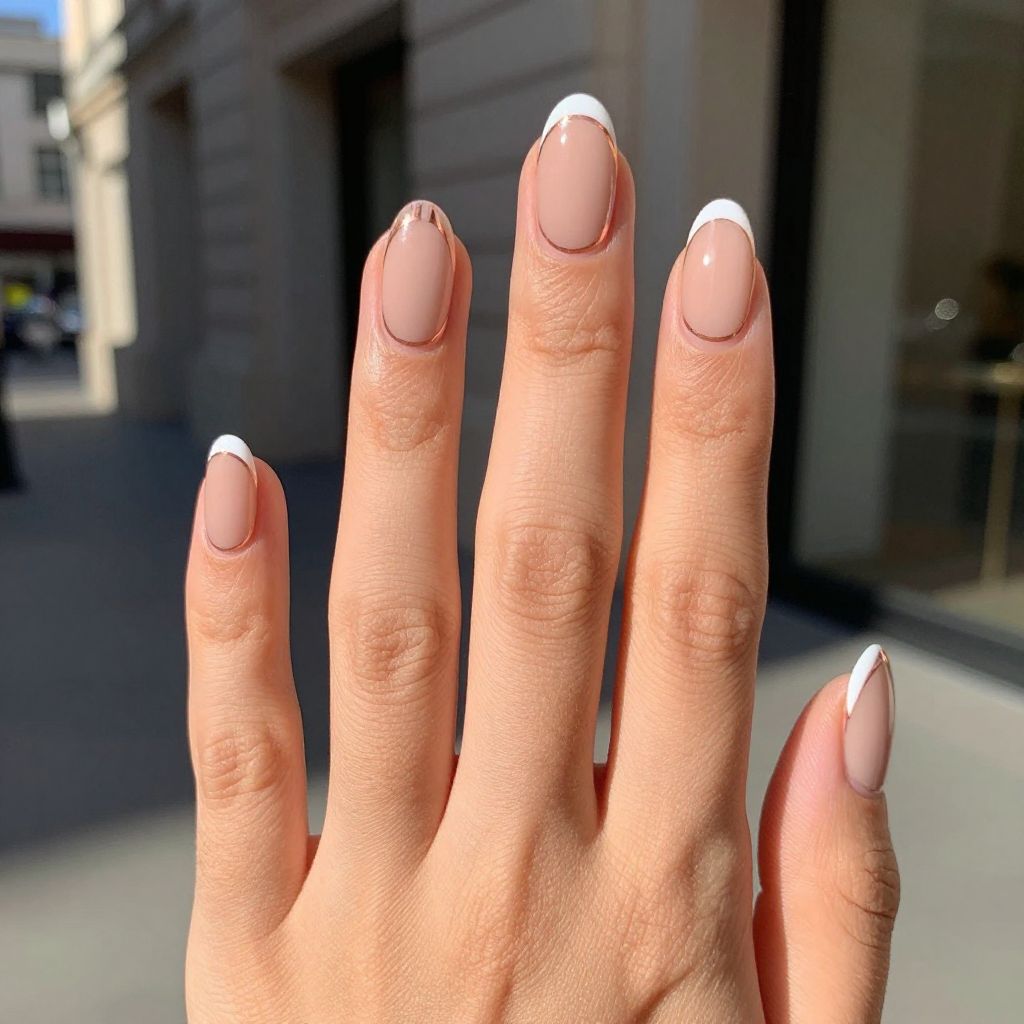 Classy French Tip Nail Designs For Summer nail idea 10