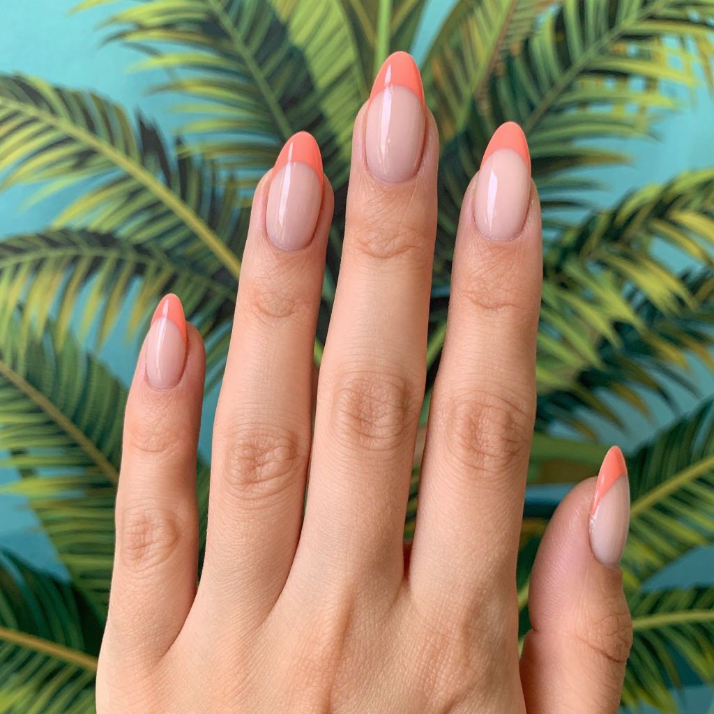 Classy French Tip Nail Designs For Summer nail idea 14