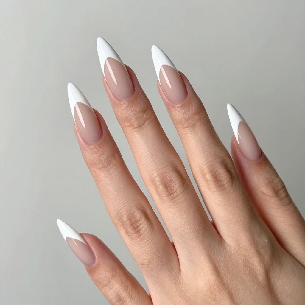 Classy French Tip Nail Designs For Summer nail idea 3