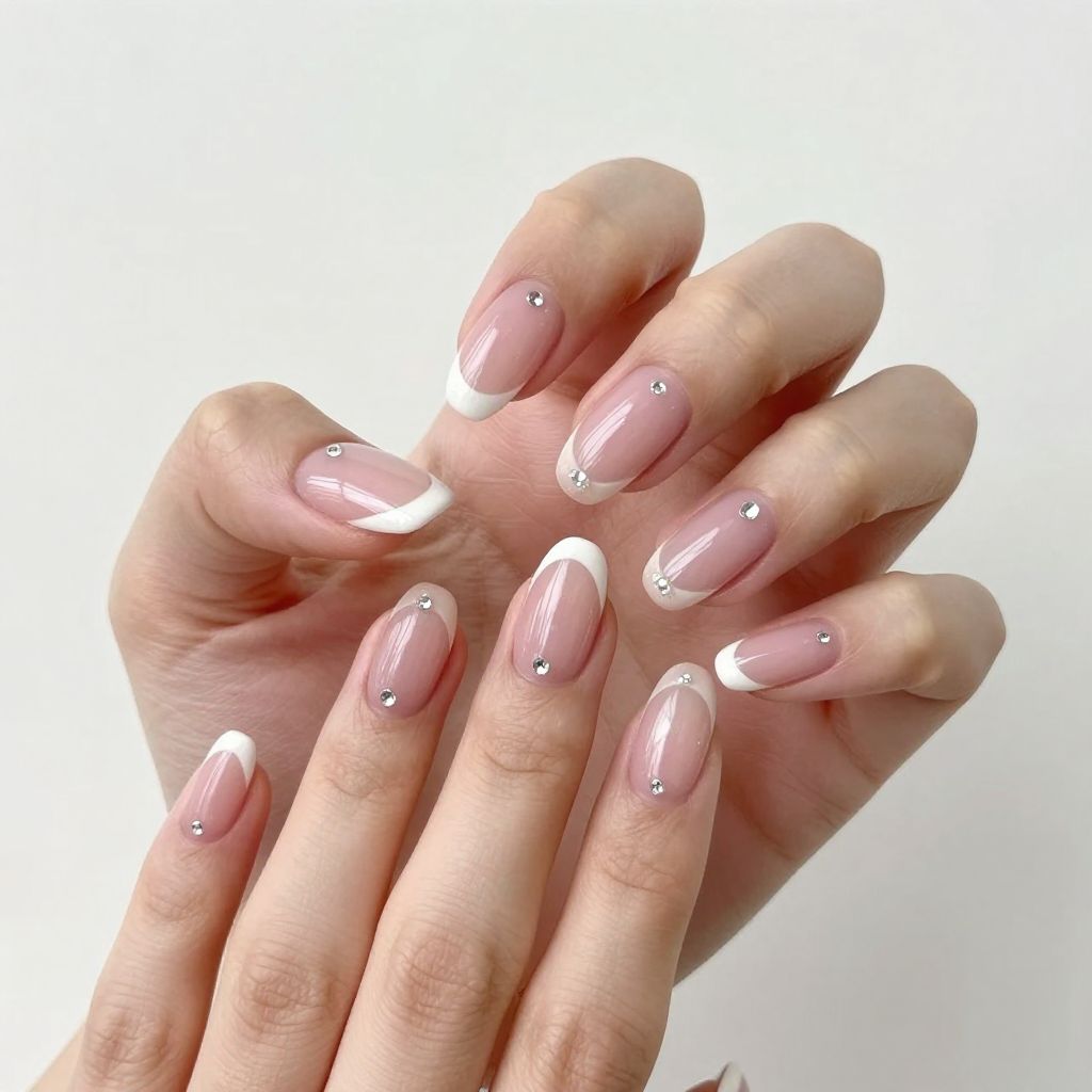 Classy French Tip Nail Designs For Summer nail idea 8