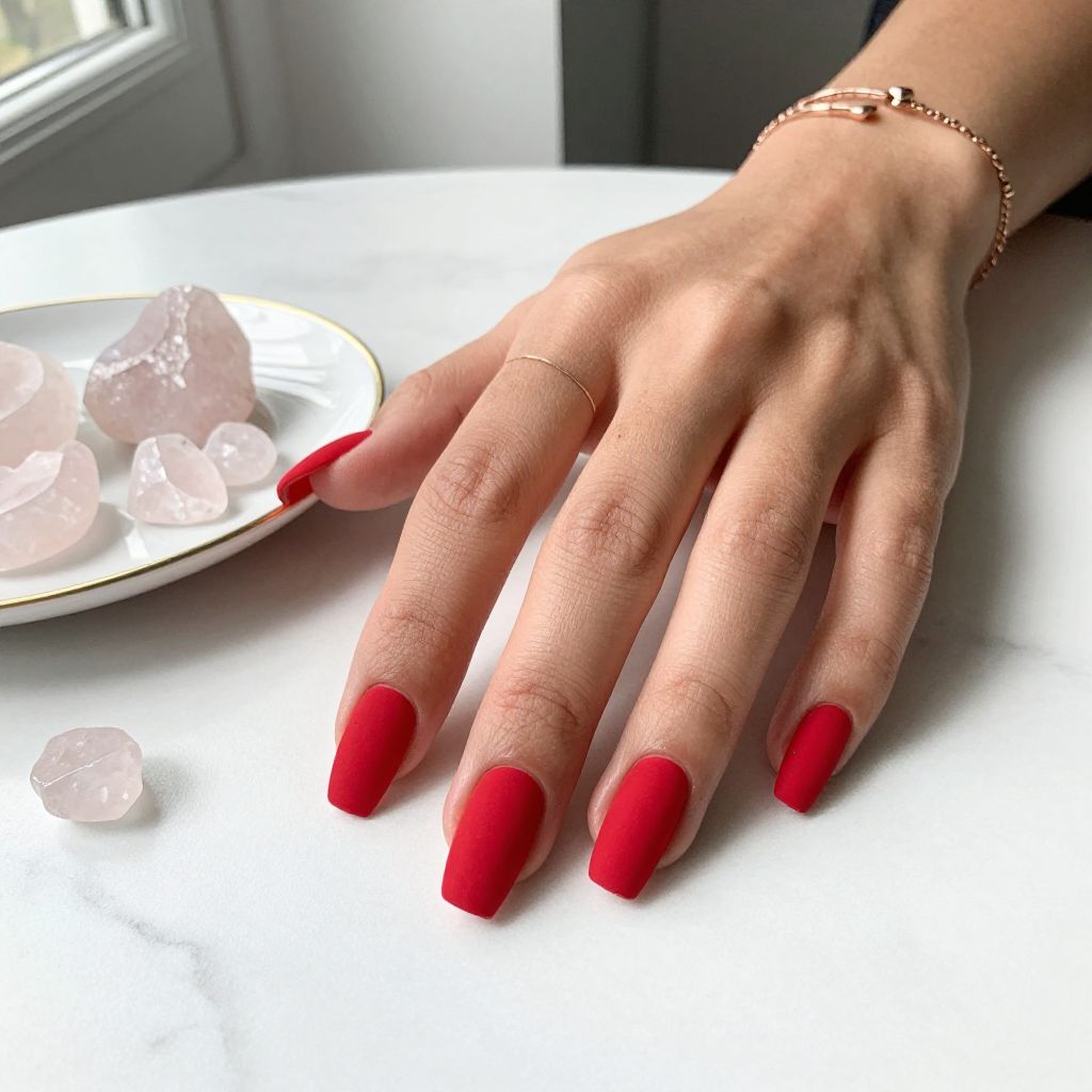 Classy Red Nail Designs 4