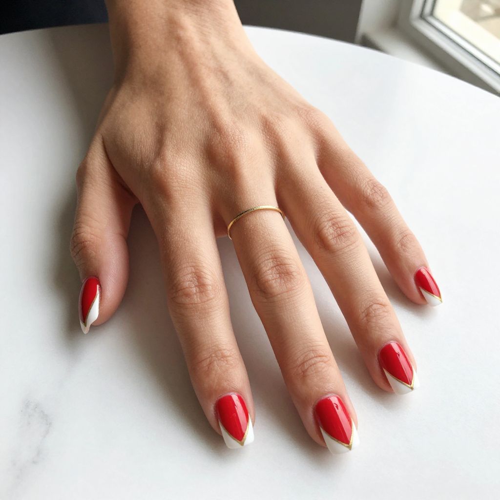 Classy Red Nail Designs 8