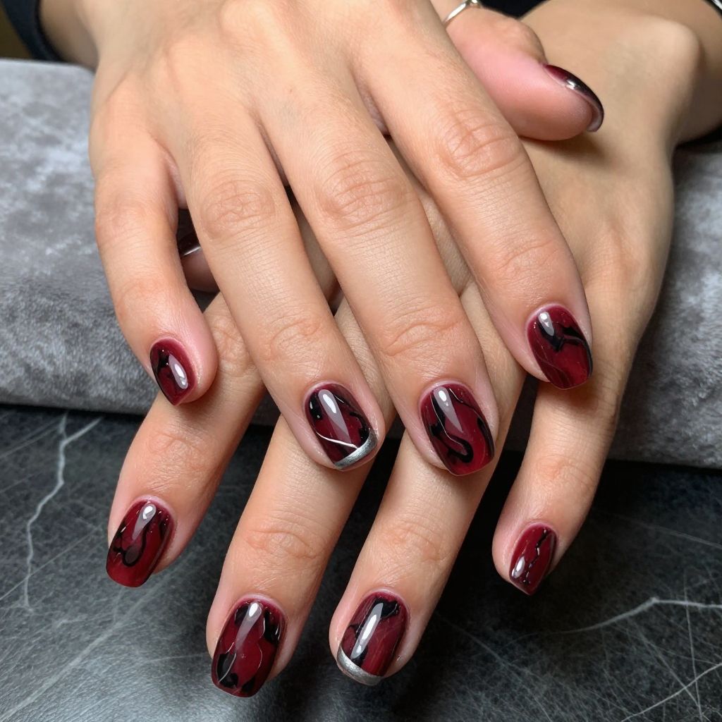 Classy Red Nail Designs 7