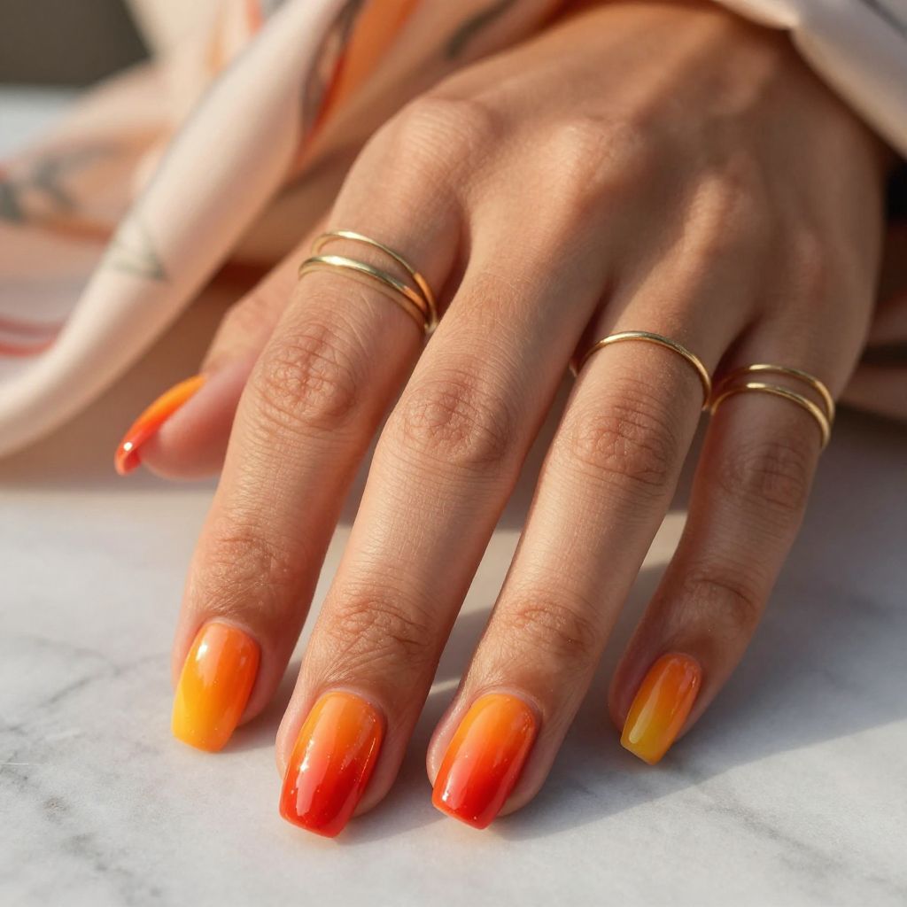 Red Coffins with Sunset Gradient