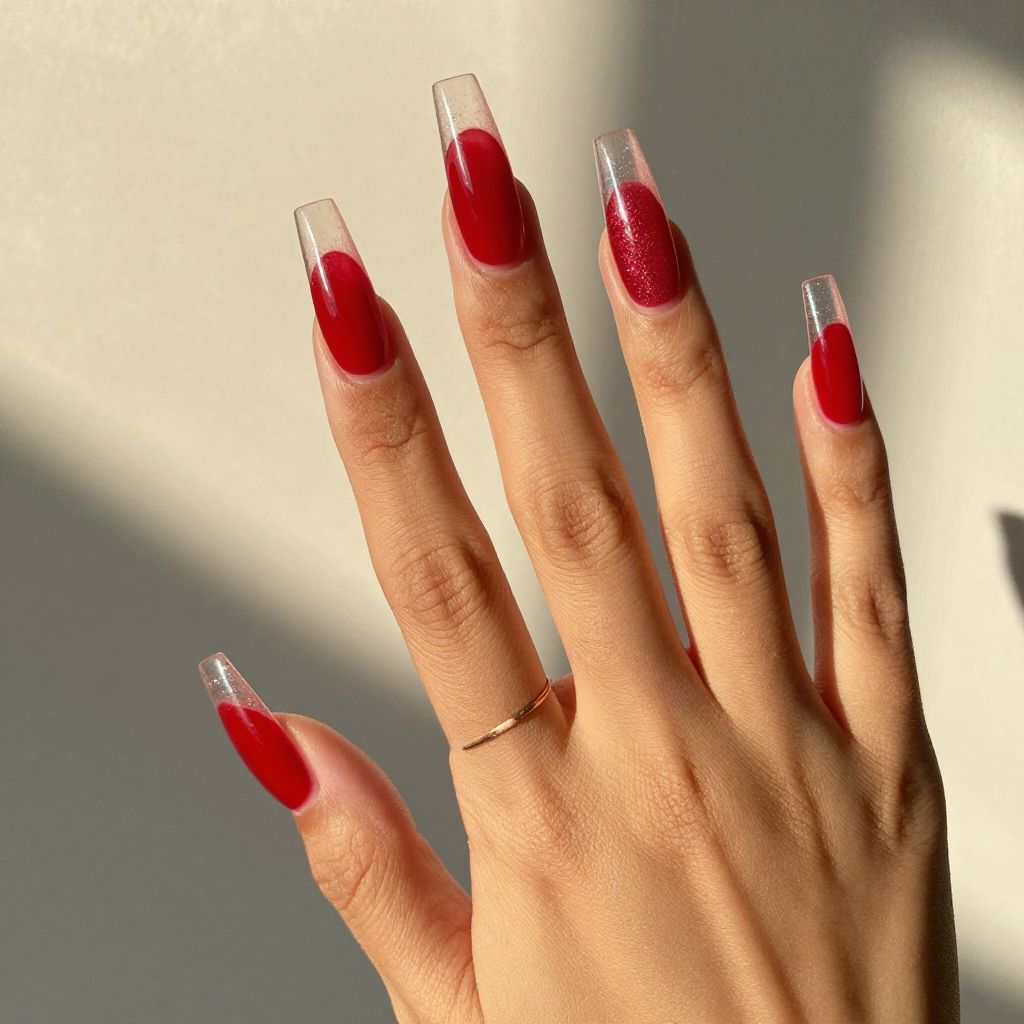 Scarlet Coffins with Clear Glass Effect