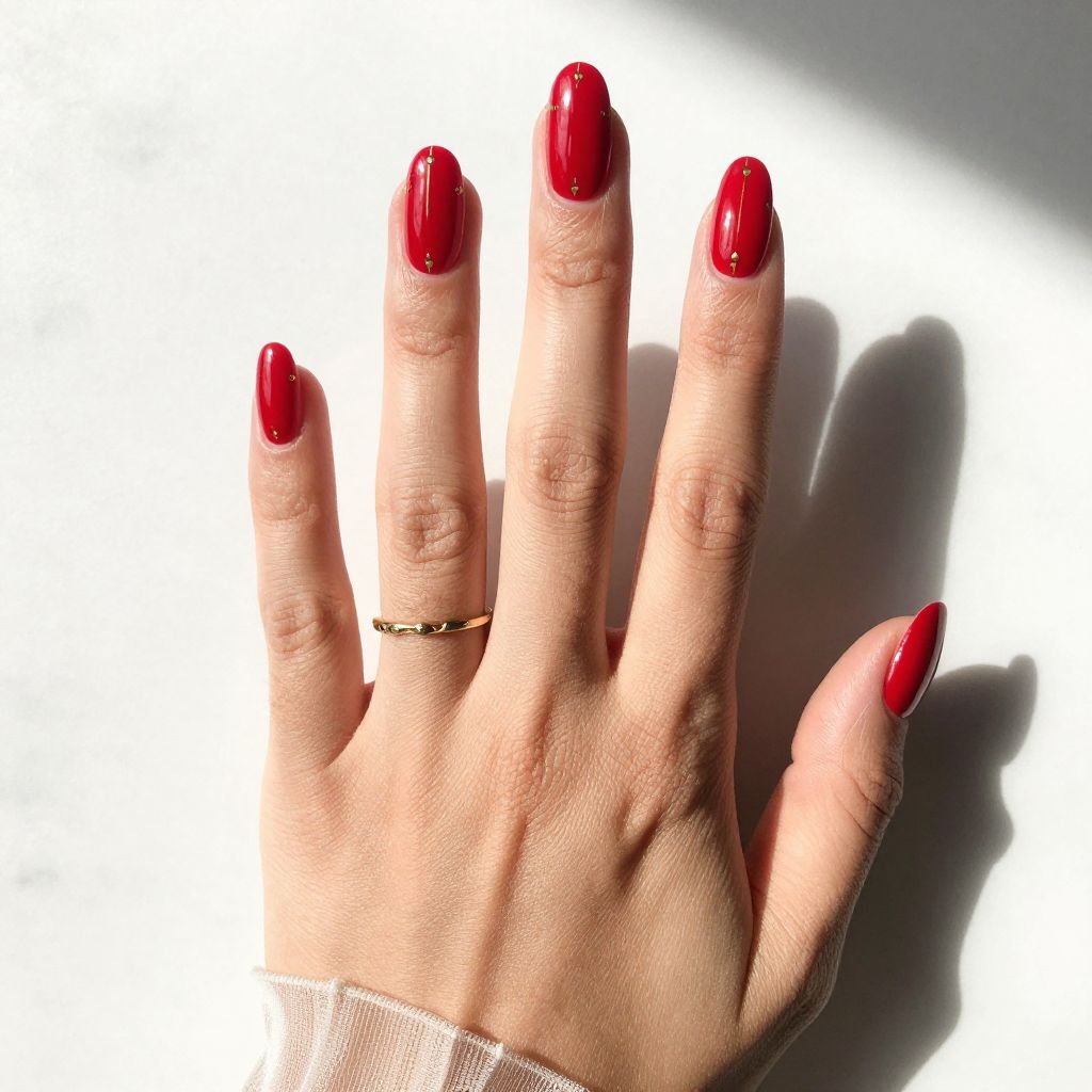 Red and Gold Geometric Coffins