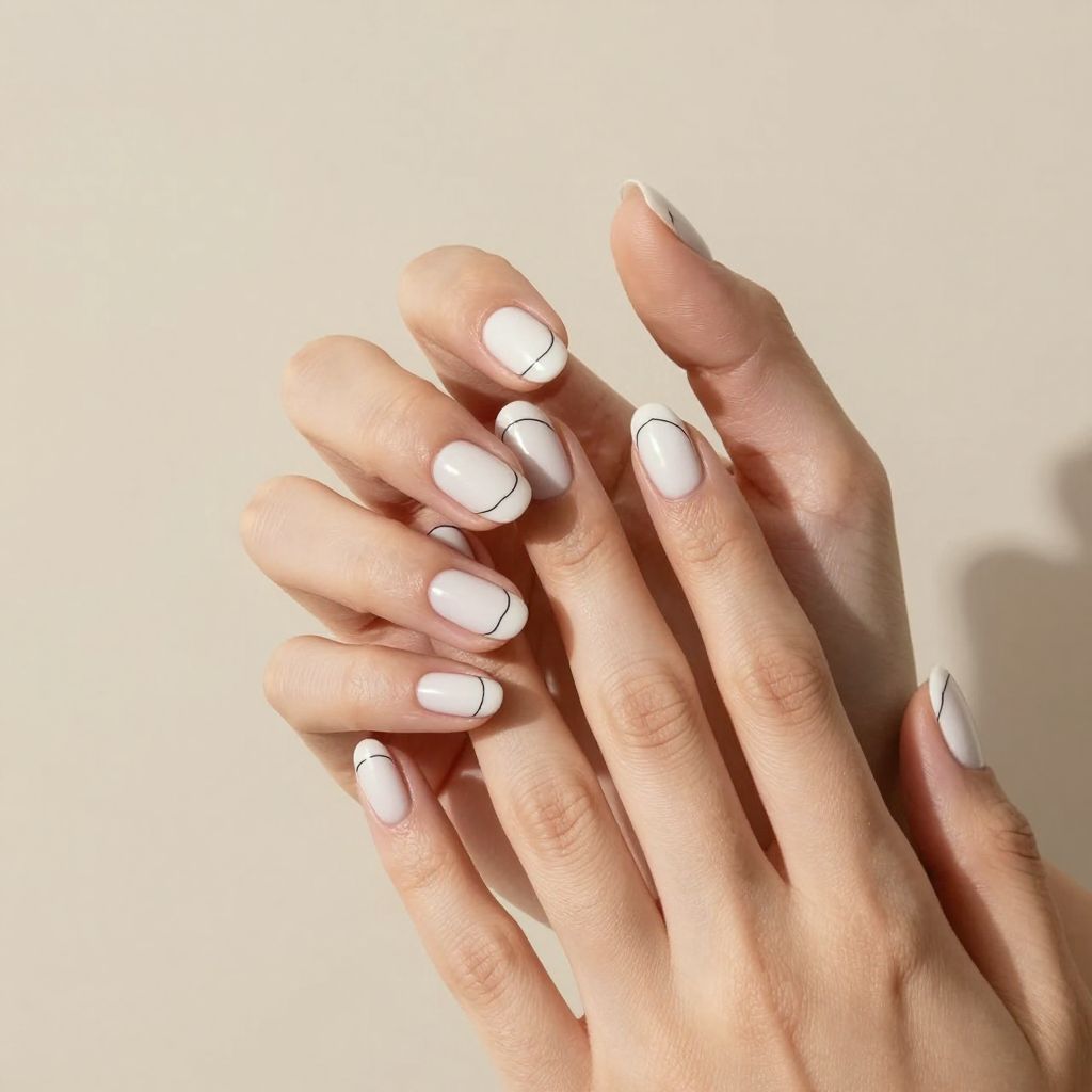 Cow print nails idea 4