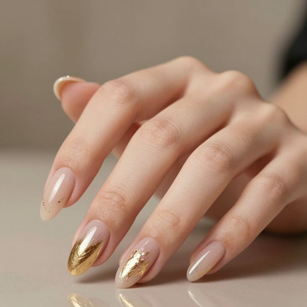 Cow print nails idea 9
