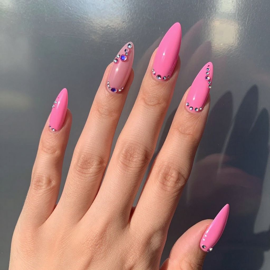 Cute Pink Nail Designs nail idea 4