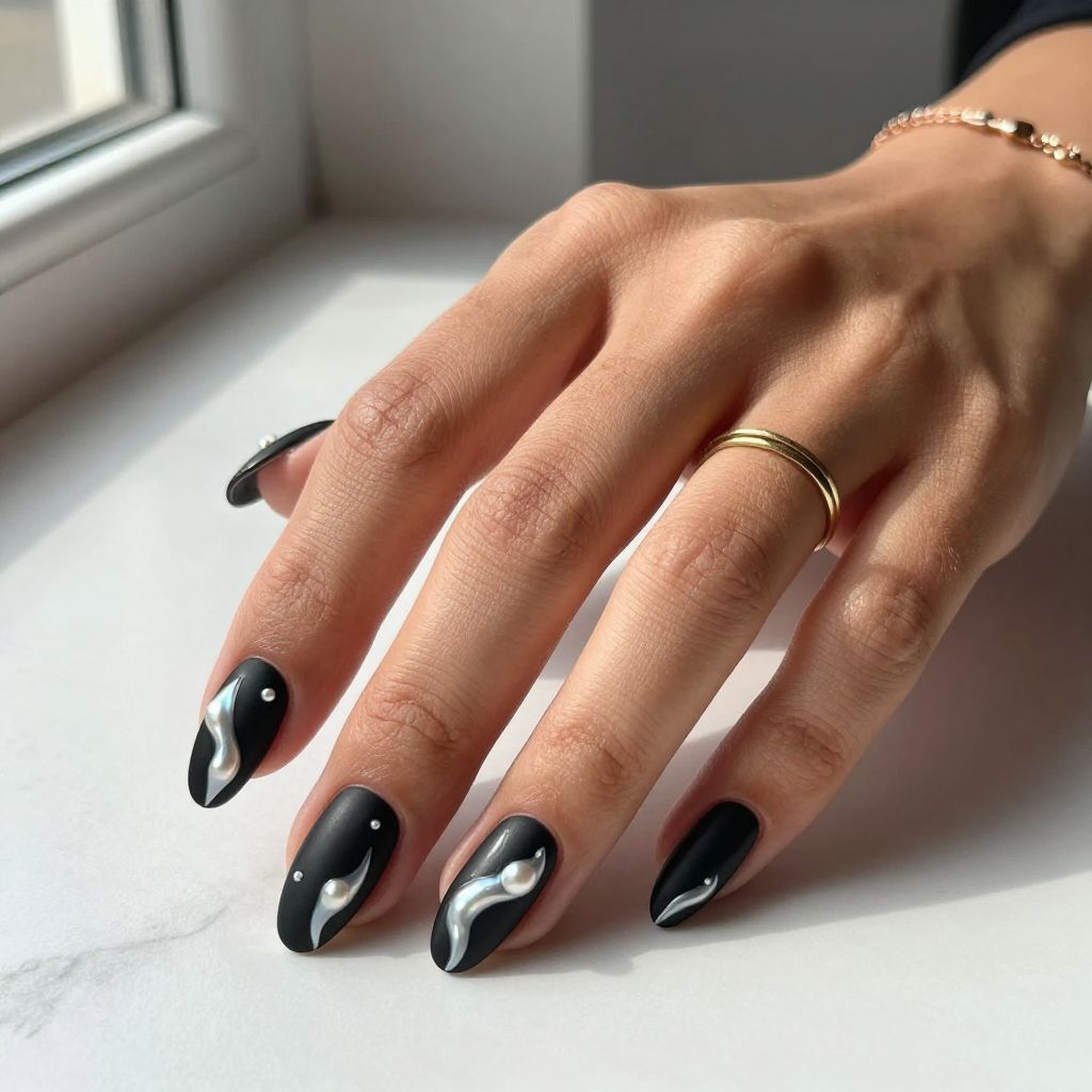 Dark Nail Designs 10