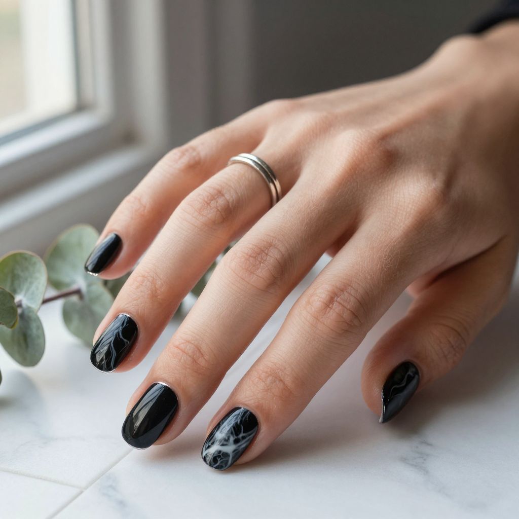 Dark Nail Designs 12