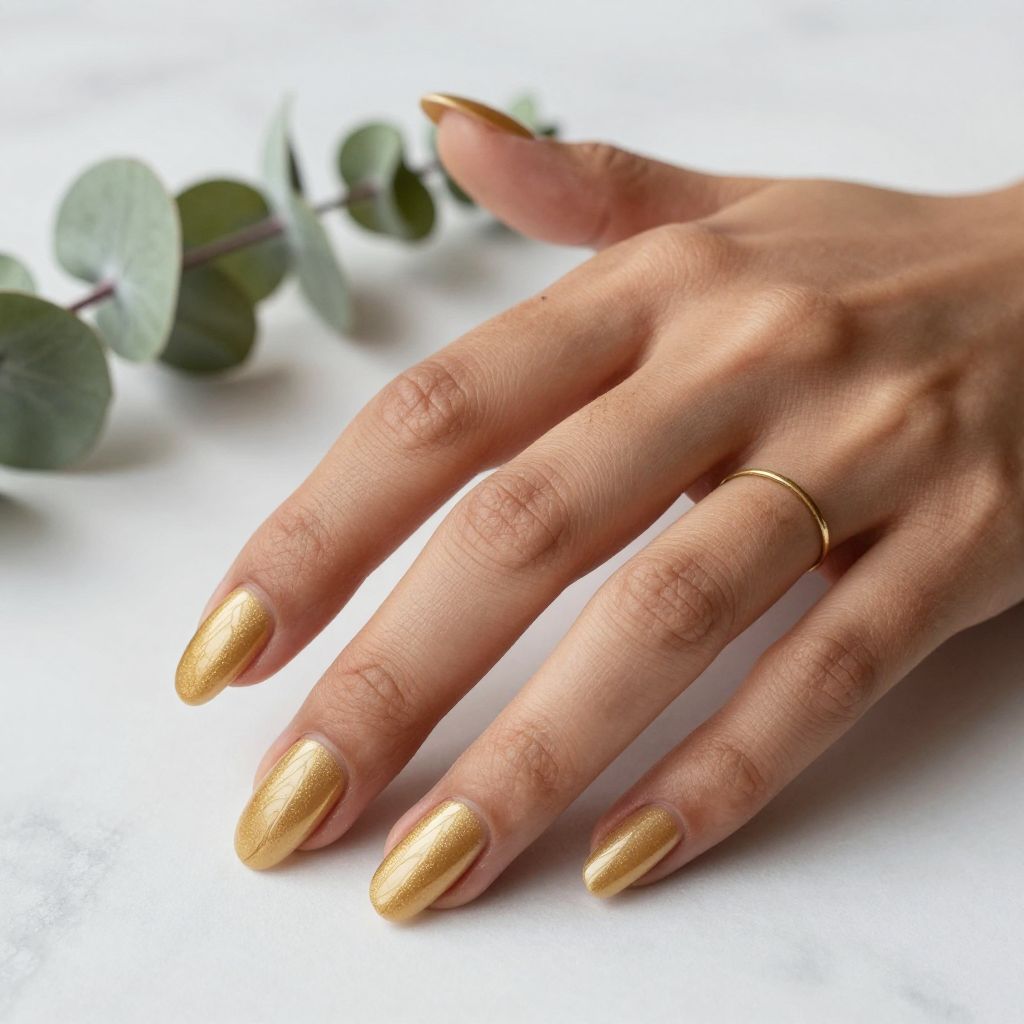 Warm Honey Gold with Textured Finish