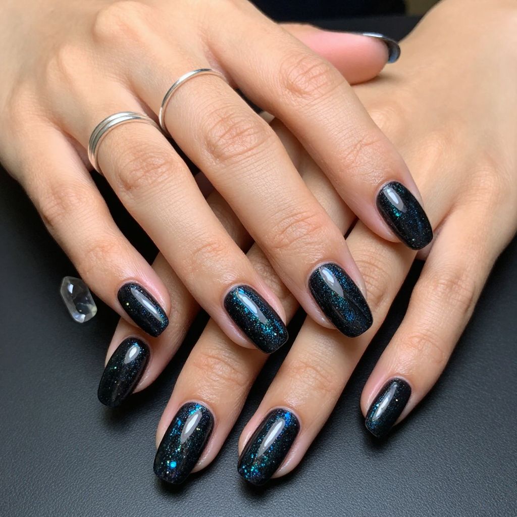 Midnight Black with Holographic Sparkle