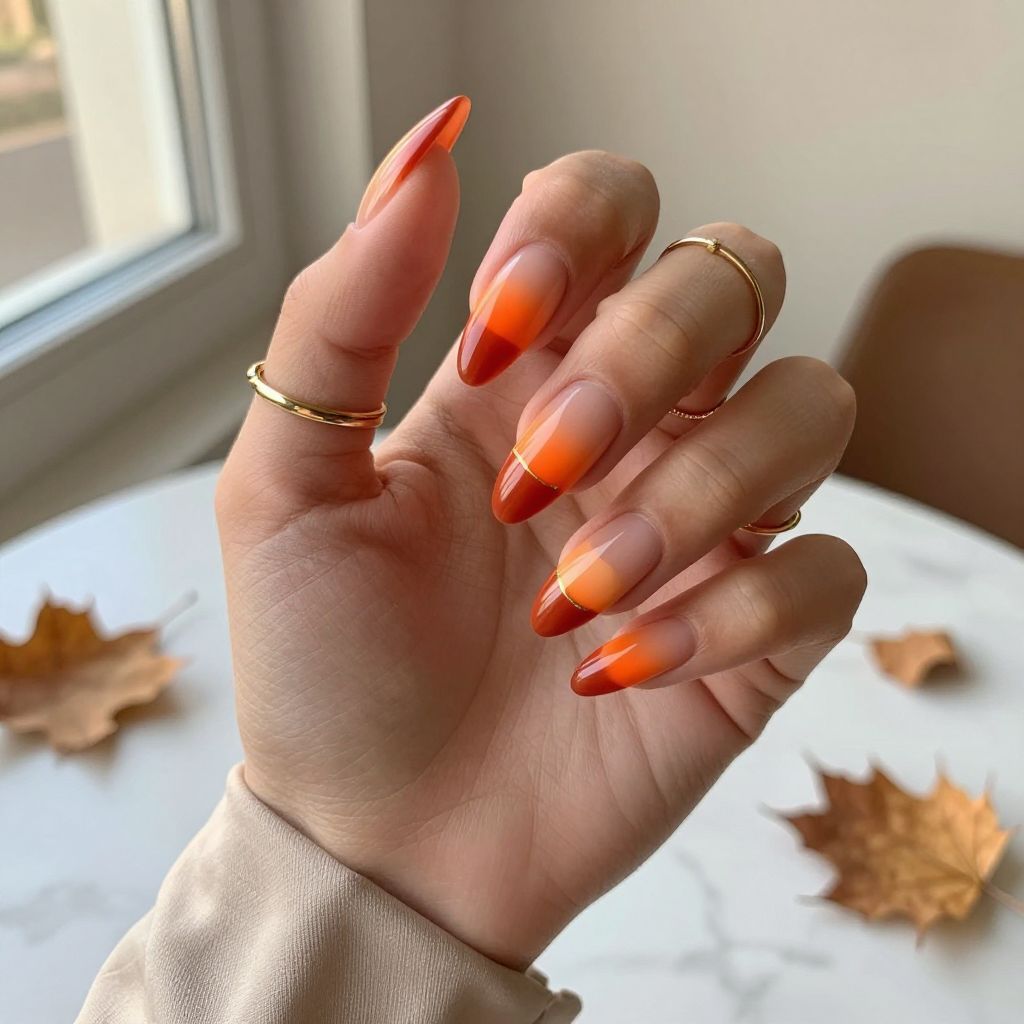 Burnt Orange Sunset Gradient