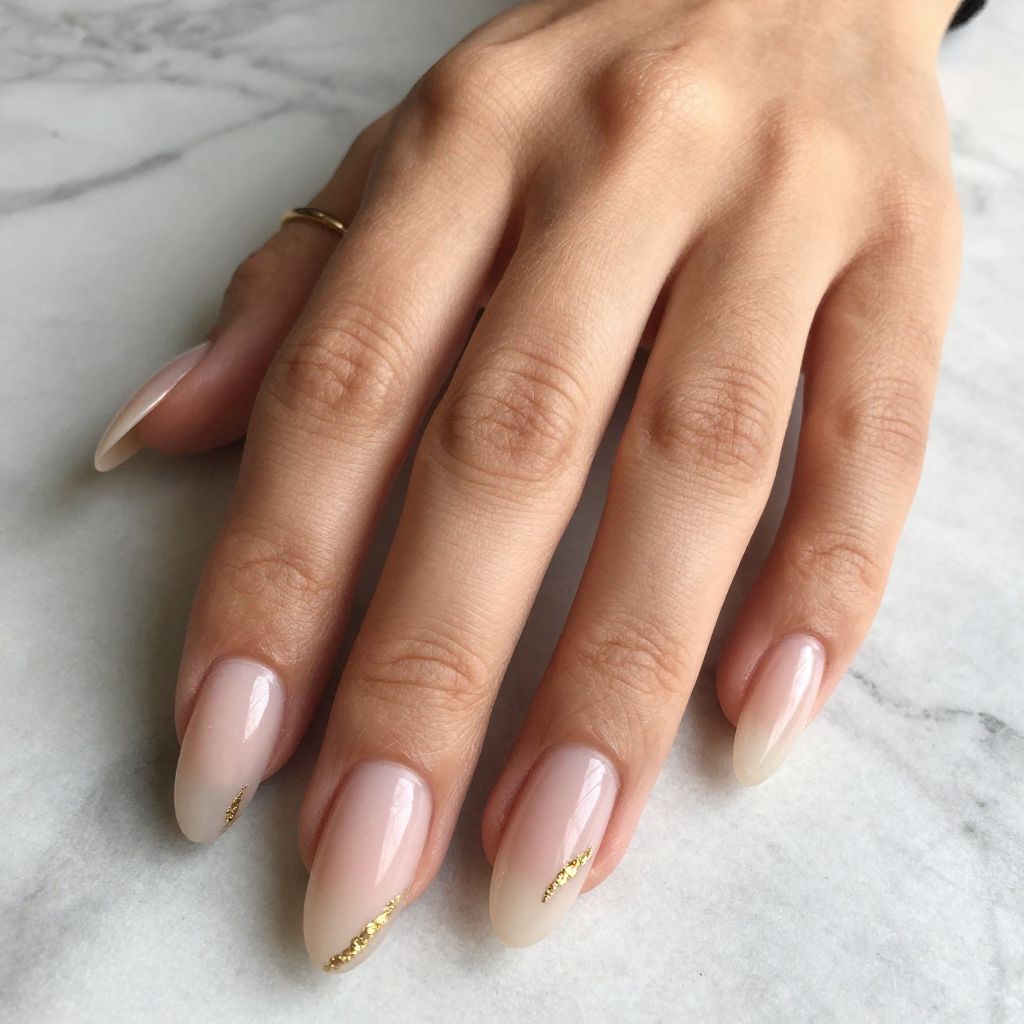 Milky Quartz Coffin Nails