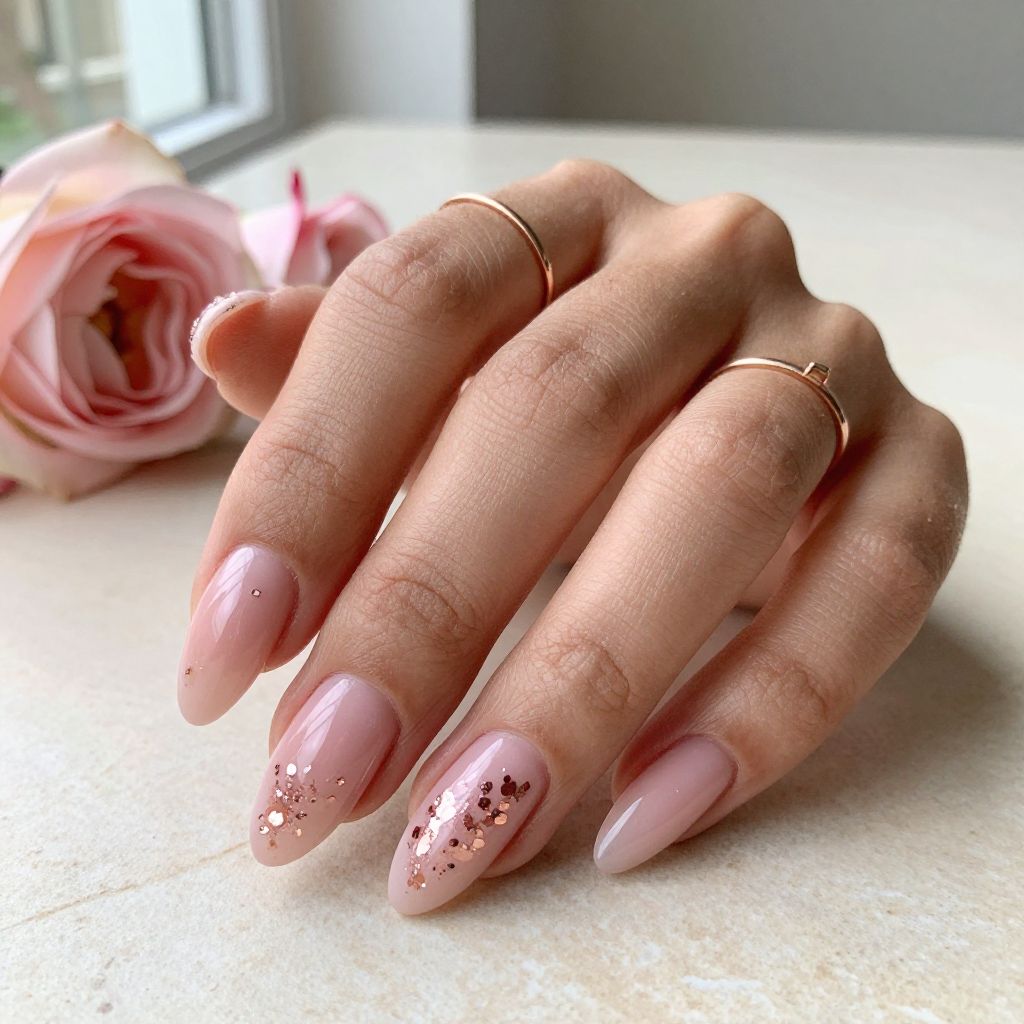 Blush Pink with Rose Gold Foil
