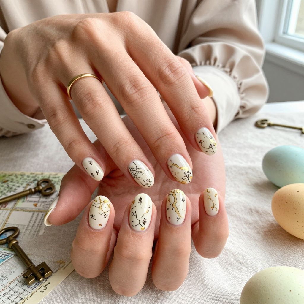 Easter Egg Hunt Treasure Map Nails