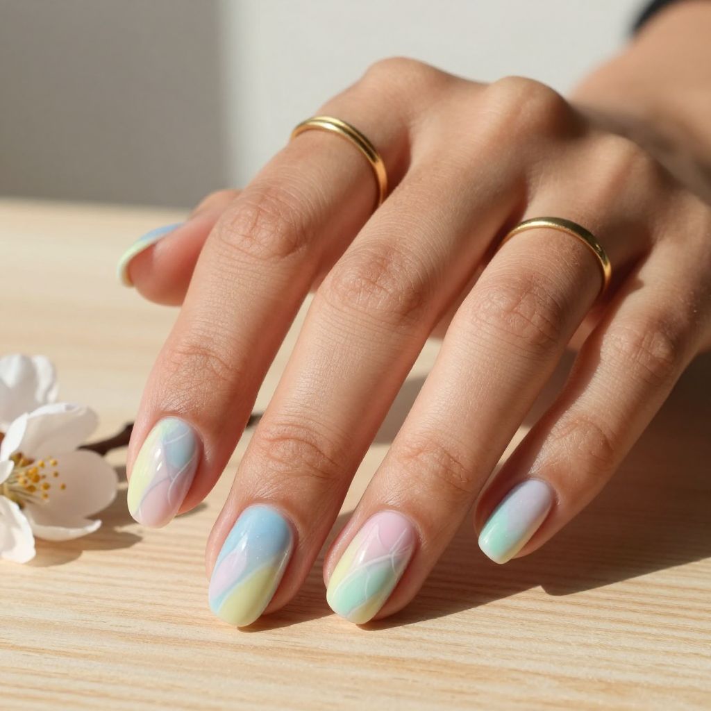 Gradient Marble Easter Eggs