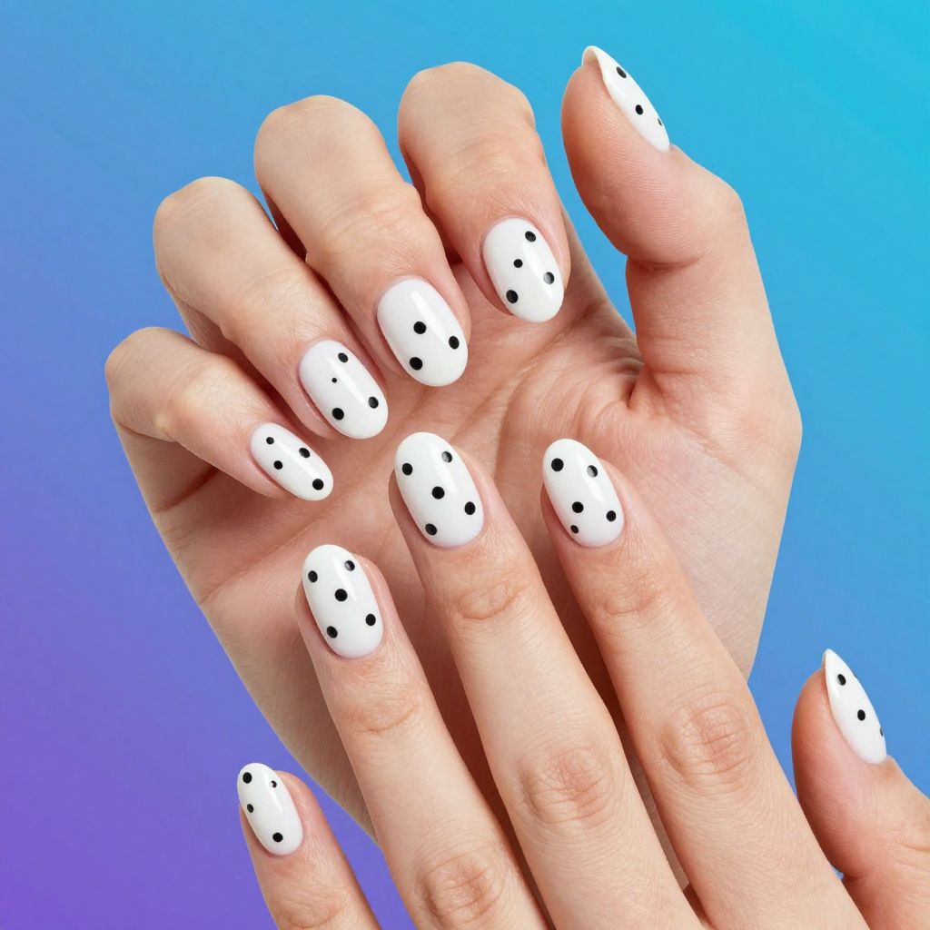 Short nails design idea 11