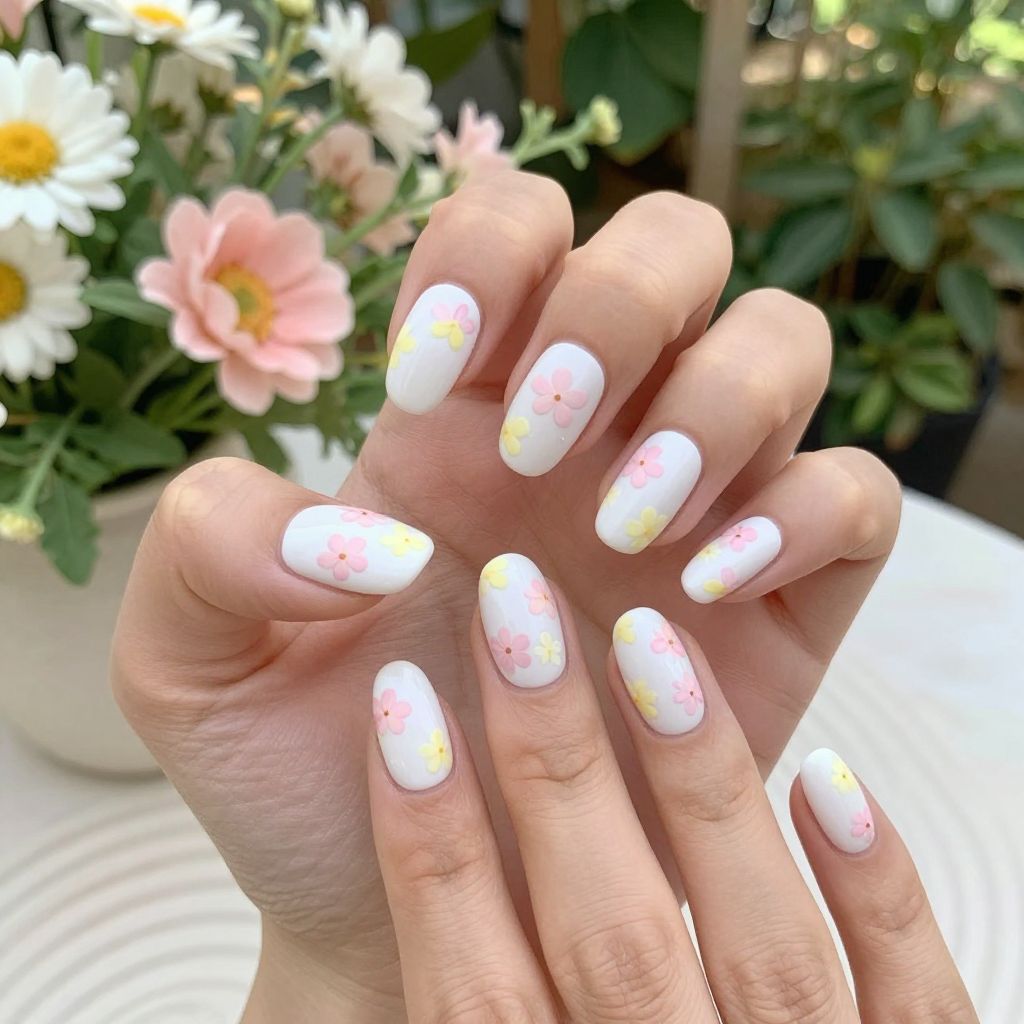 Short nails design idea 5