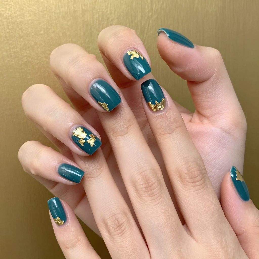 Short nails design idea 6