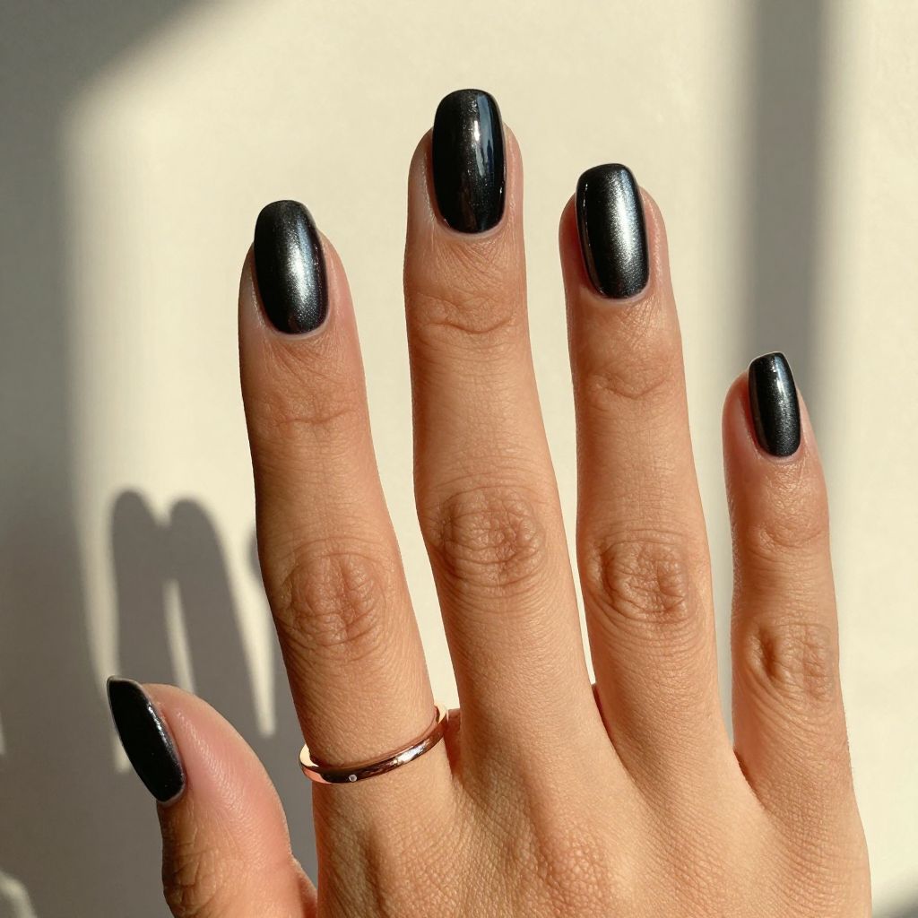 Black Cat Eye Nails