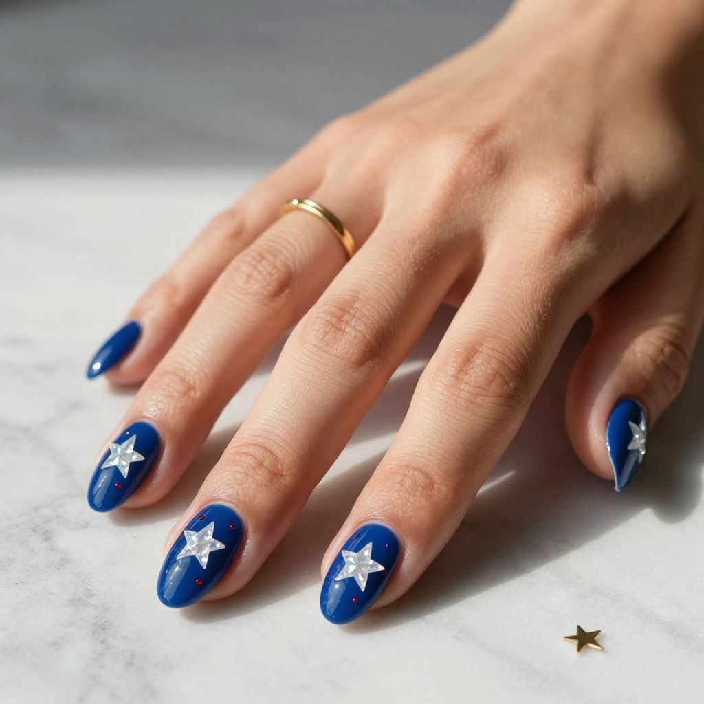 Elegant 4th of July nail design 15
