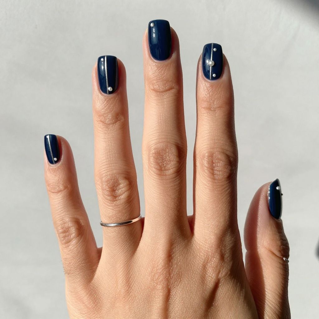 Elegant 4th of July nail design 3