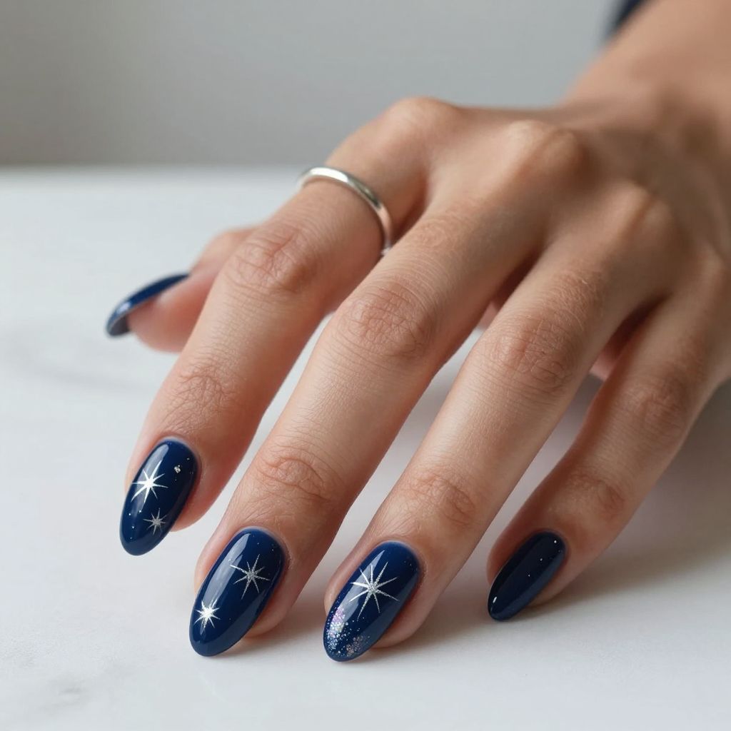 Elegant 4th of July nail design 7