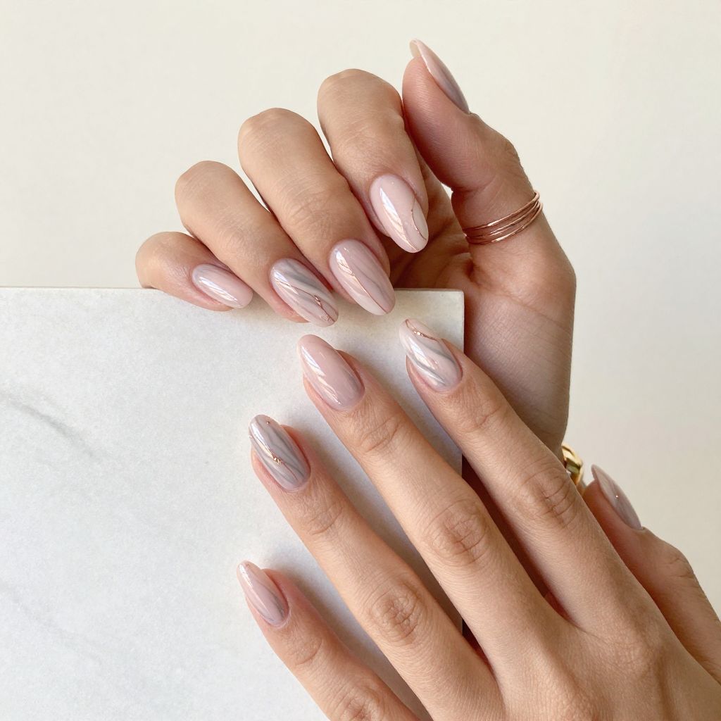 Elegant Classy Almond Nail Designs 11