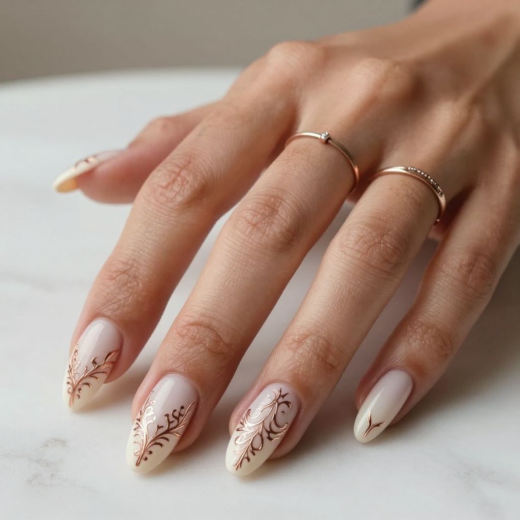 Elegant Classy Almond Nail Designs 6