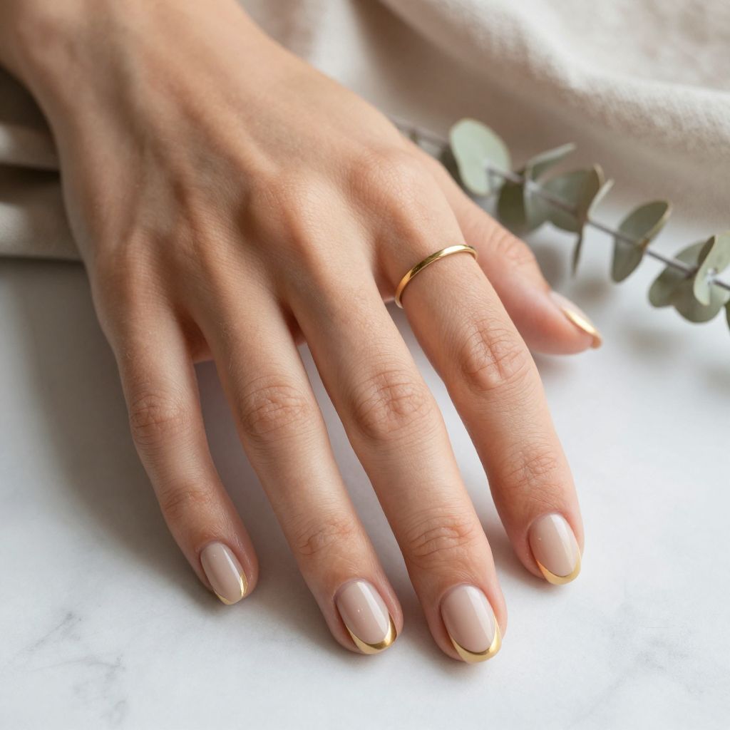 Pale Gold with Geometric Cutout Detail