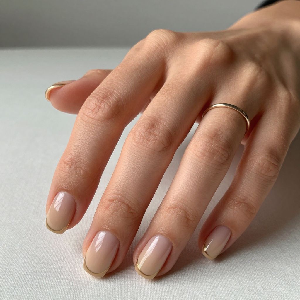Beige with Subtle Ombre Gradient