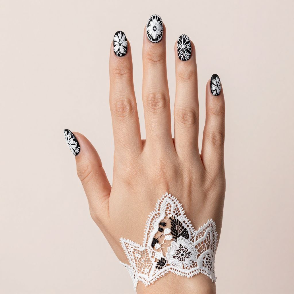 Black nails idea 15