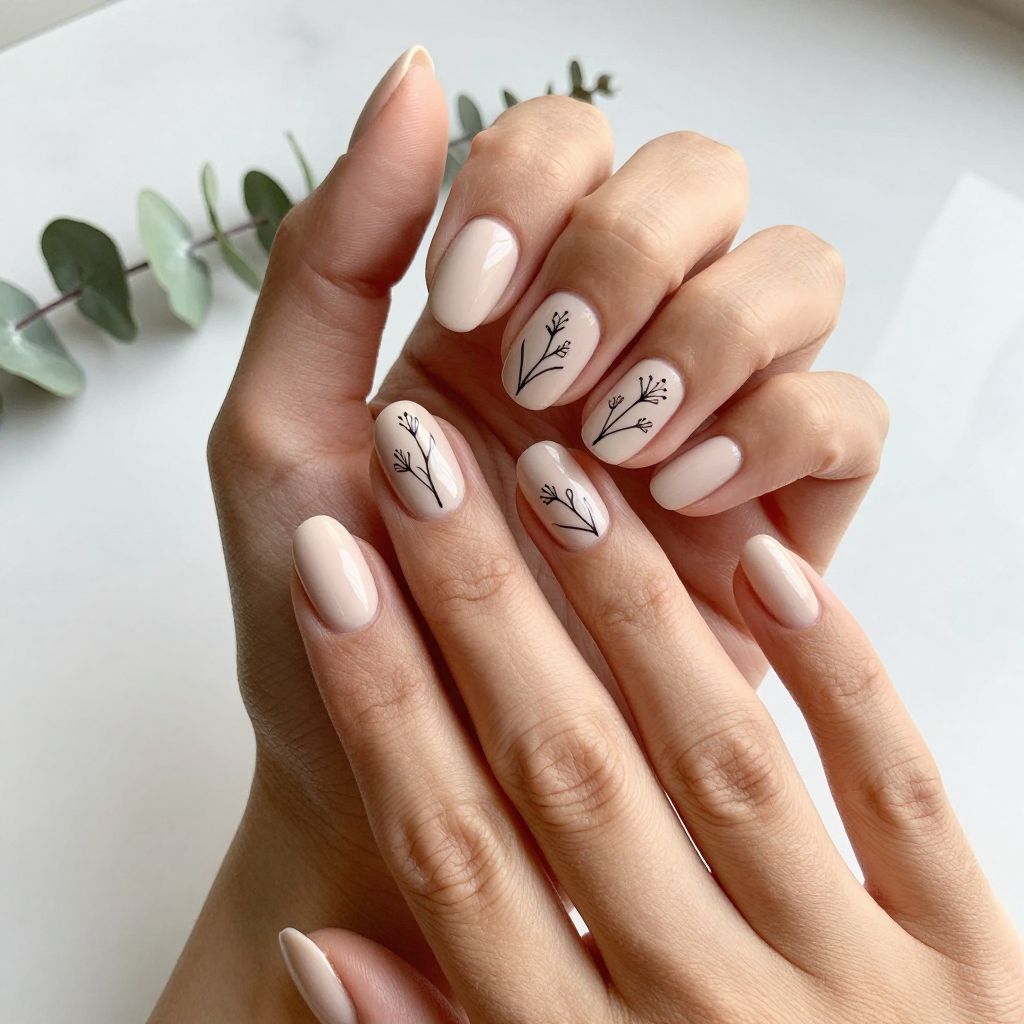 Minimalist Single Stem Nails