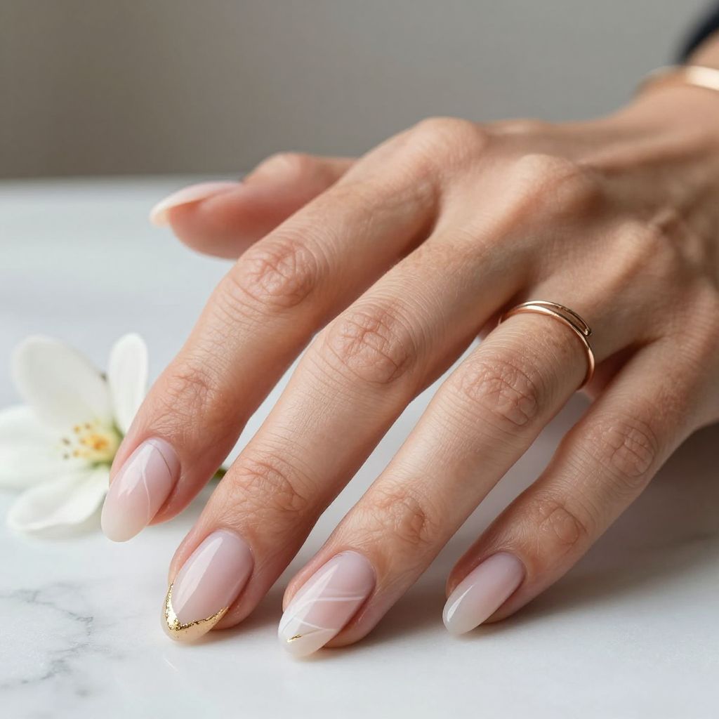 Milky Quartz Coffin Nails
