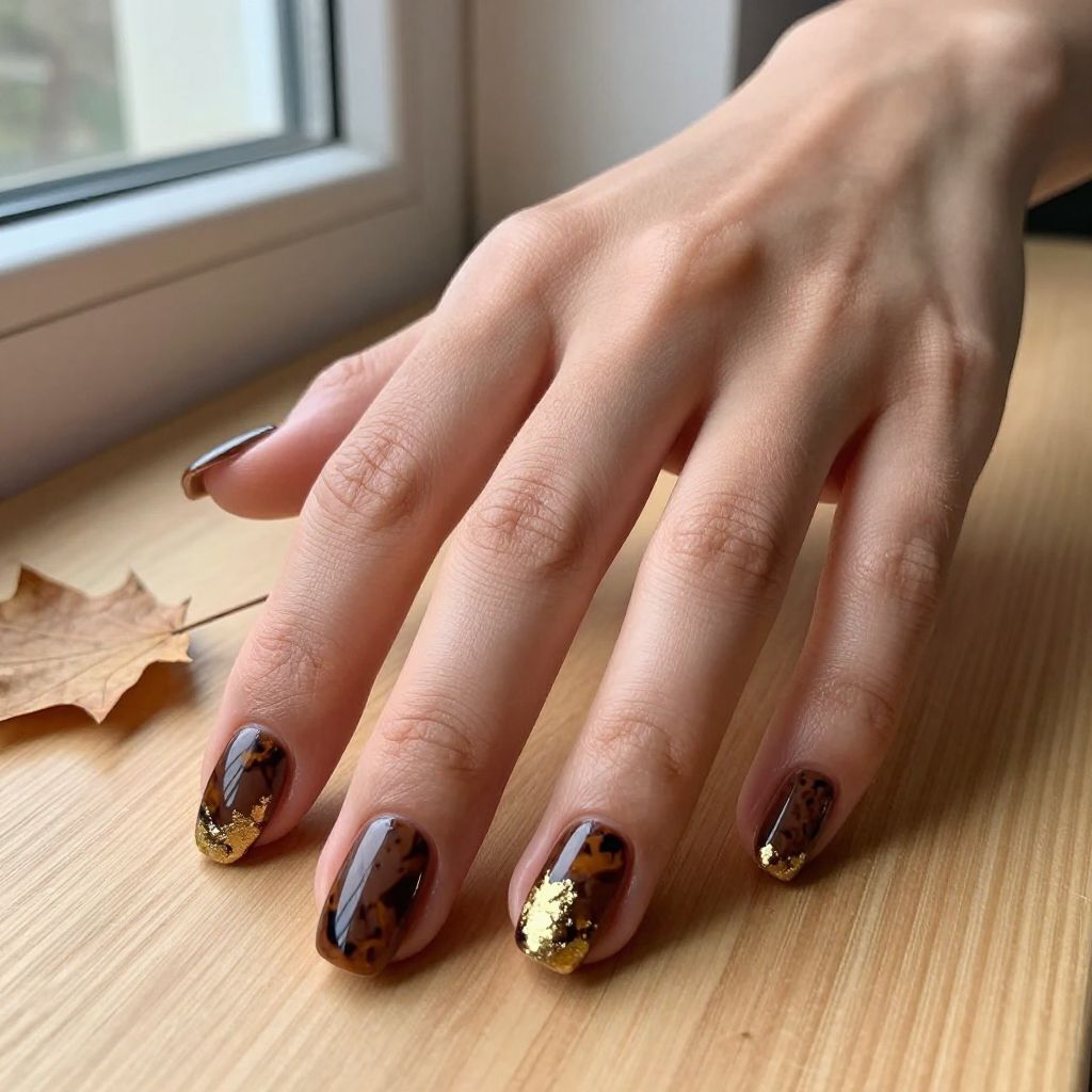 Chocolate Tortoiseshell with Gold Foil