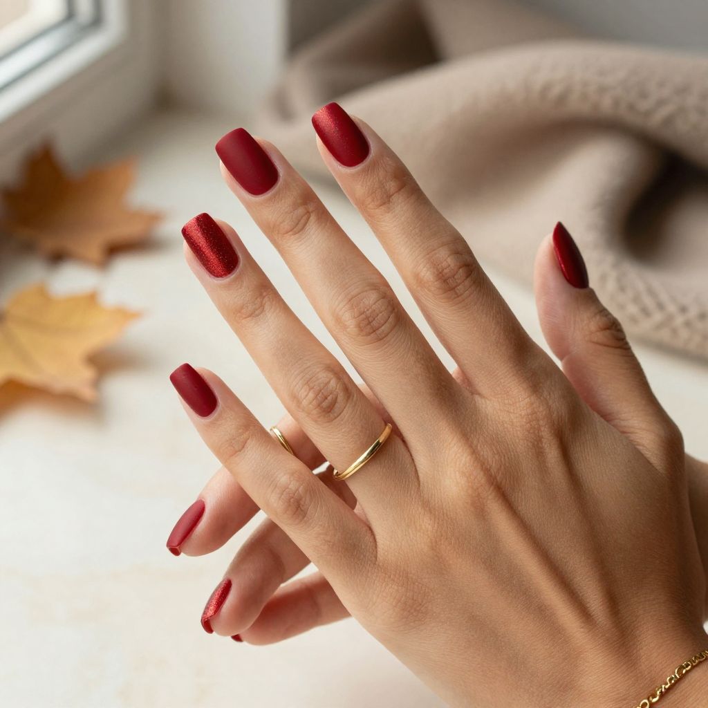 Oxblood Red with Matte Finish