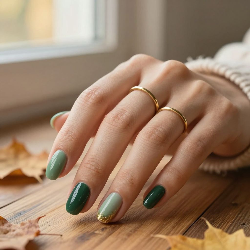 Forest Green Ombre Gradient