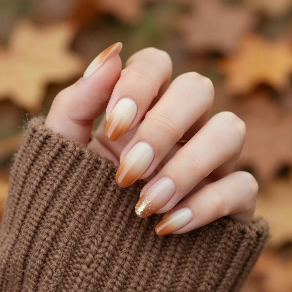 Fall Nail Designs Simple nail idea 1