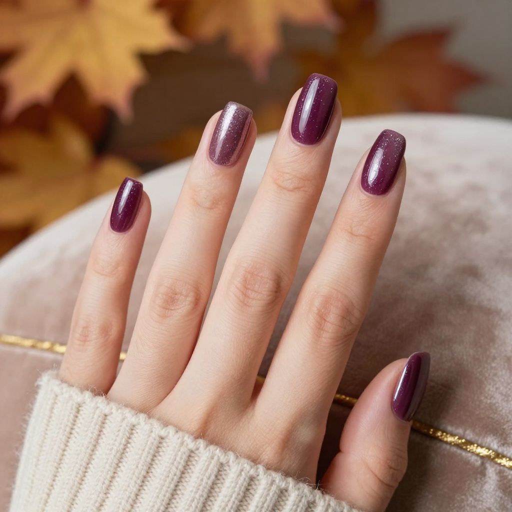 Fall Nail Designs Simple nail idea 10