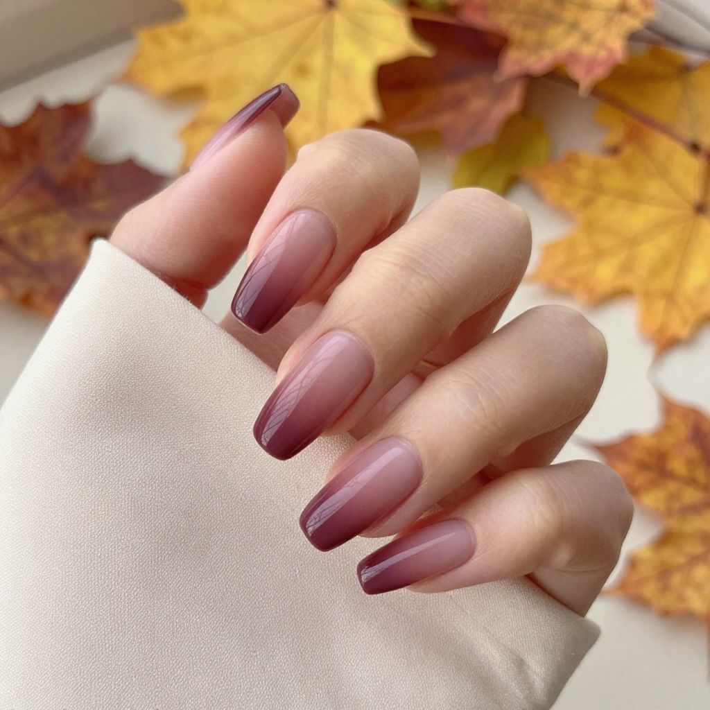 Fall Nail Designs Simple nail idea 14