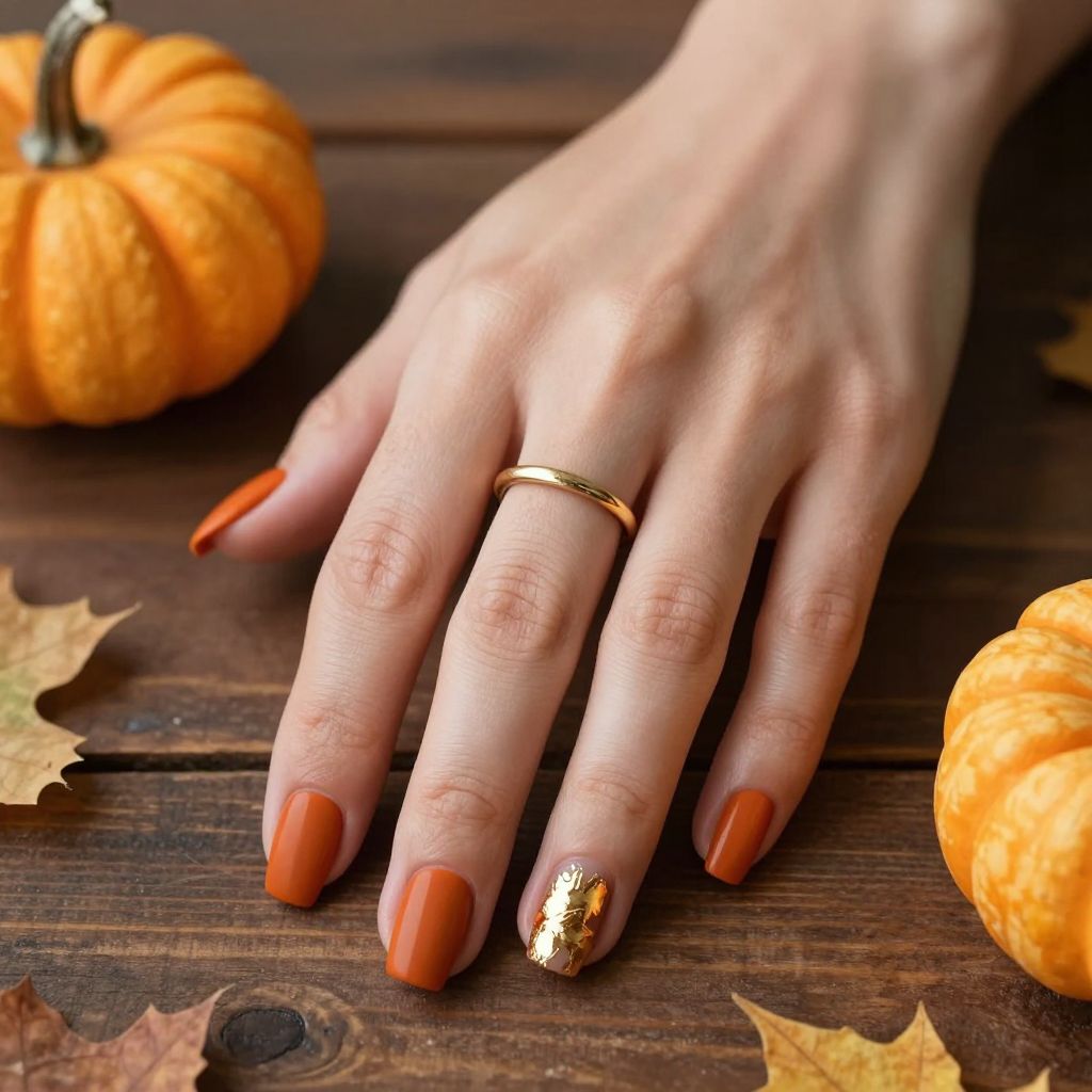 Fall Nail Designs Simple nail idea 2
