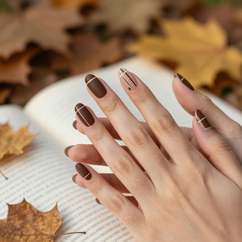Fall Nail Designs Simple nail idea 3
