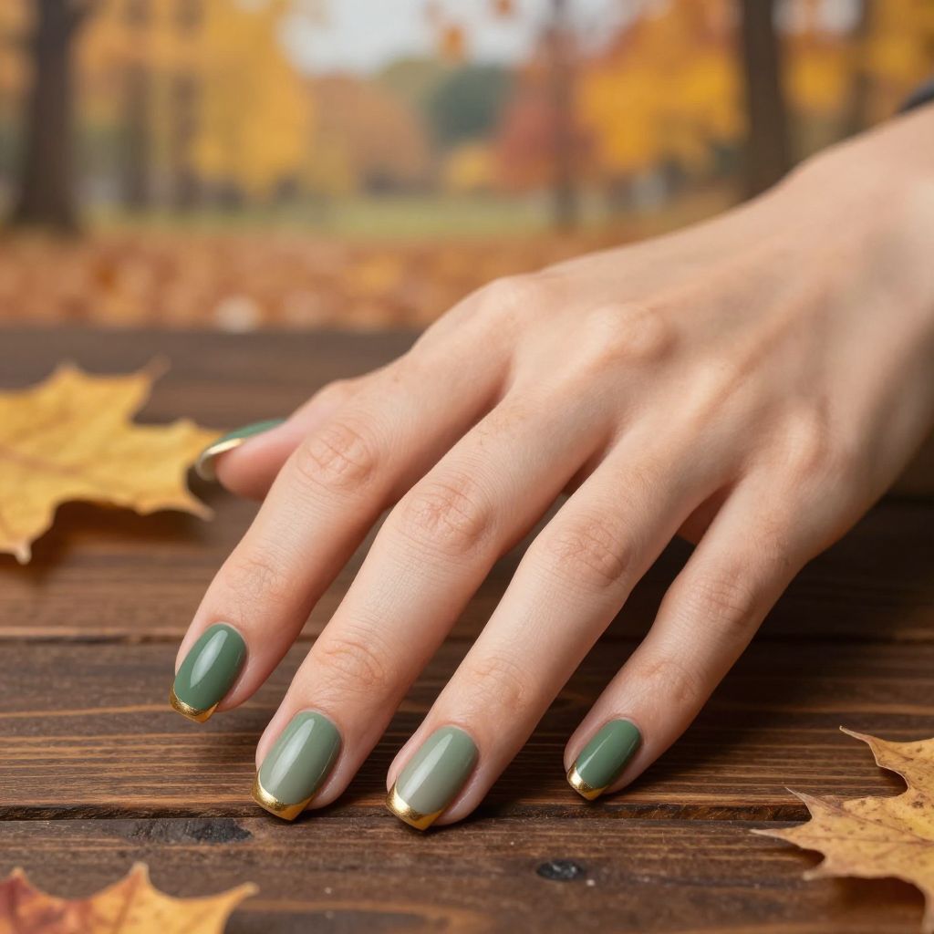 Fall Nail Designs Simple nail idea 8